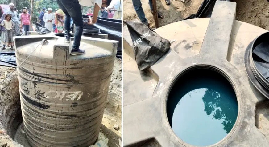 পানির ট্যাংকিতে জ্বালানি তেল মজুদের চেষ্টা, ইউএনওর কাছে ধরা